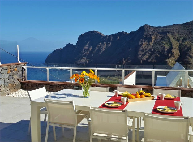 Unterkunft in Hermigua mit Meerblick