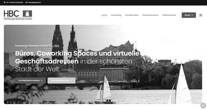 Website für Coworking Space