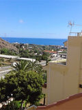 Blick von balkon auf das meer von Valle gran rey