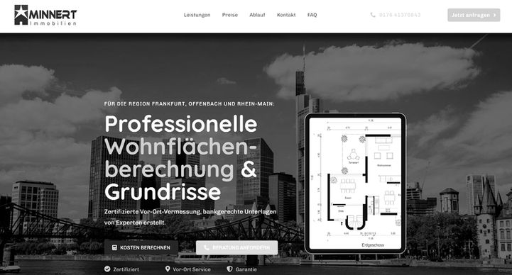 Website für Architekten zum Preis von 1780€
