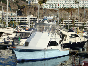 Big Game Boot im Hafen von San Sebastian de La Gomera
