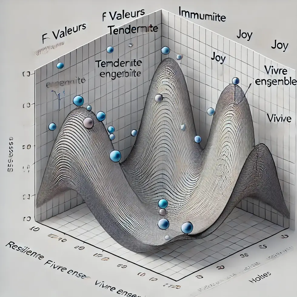 DALL·E 2025-01-19 16.08.19 - A precise 3D scientific plot where three axes are labeled f(valeurs), f(immunité), and f(vivre ensemble), each axis ranging from 0 to 1. Smooth curves