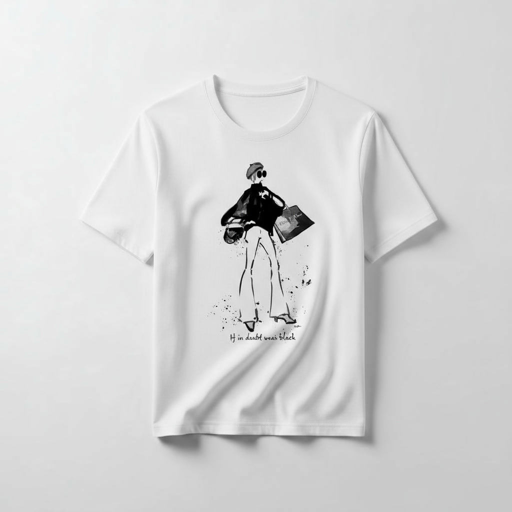 Wear black...T-shirt