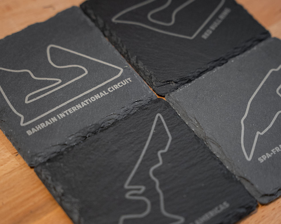 Thumbnail: Race Track Slate Coasters