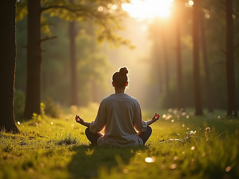 A-serene-person-meditating-in-a-peaceful-sunlit-forest-clearing-with-soft-natural-lighting