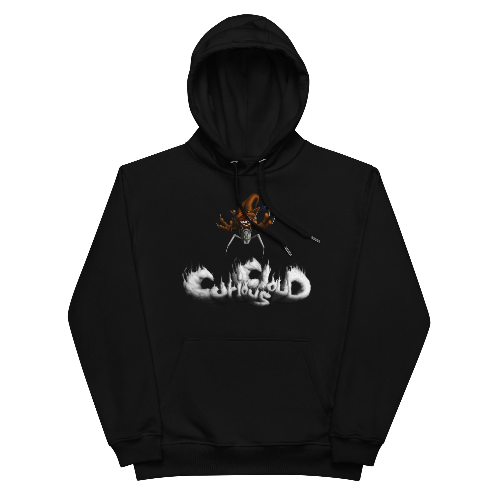 Curious Cloud Large logo Premium eco hoodie copy