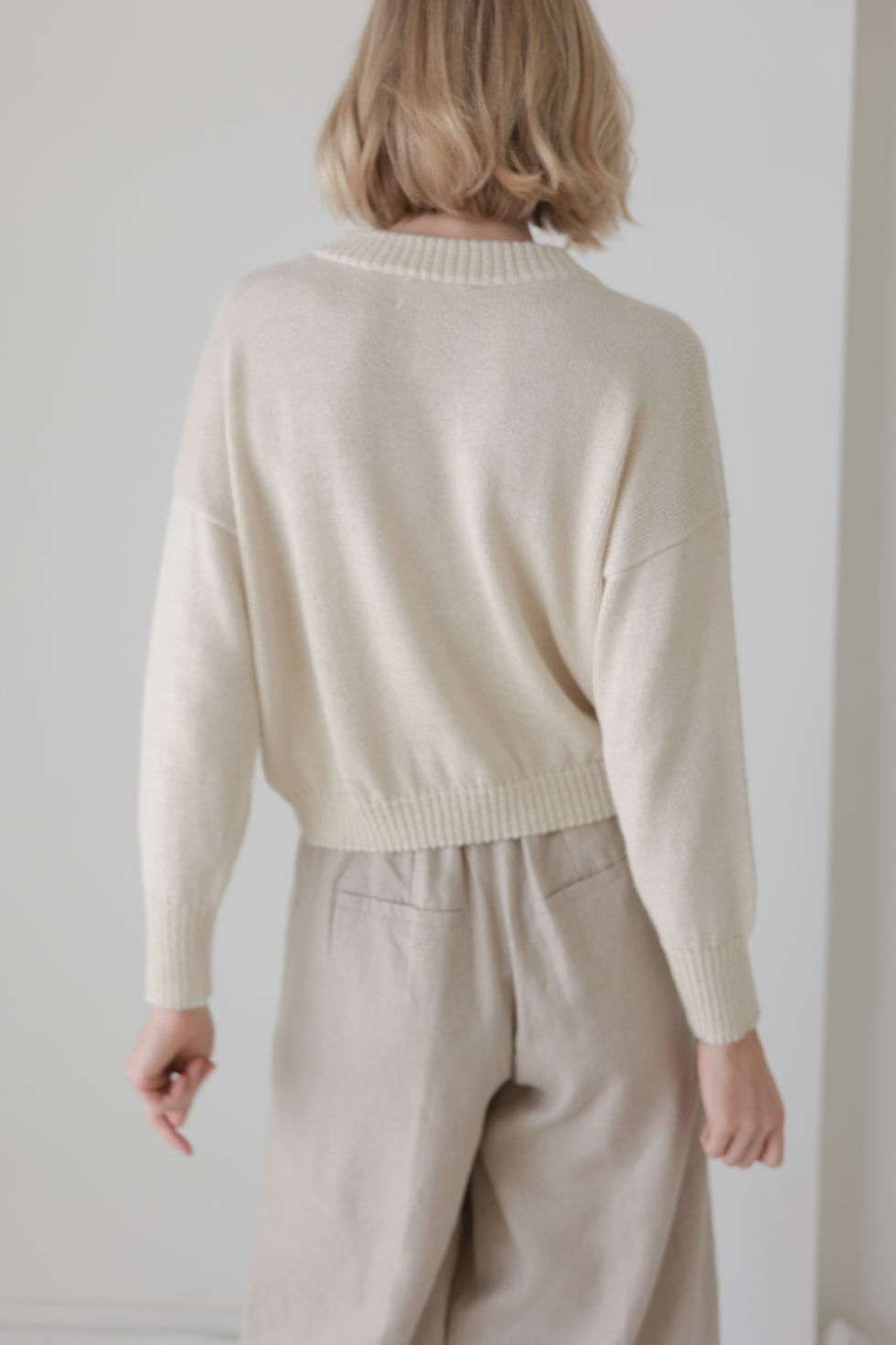 Thumbnail: Lightweight Cropped Crew Sweater