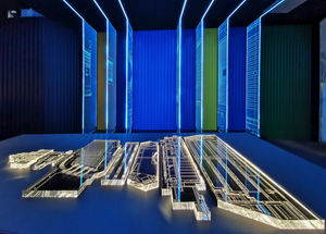 Metacrilato cortado y grabado láser para un room  en el CERN