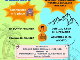 ¡LLEGAN LOS CAMPAMENTOS DE VERANO!