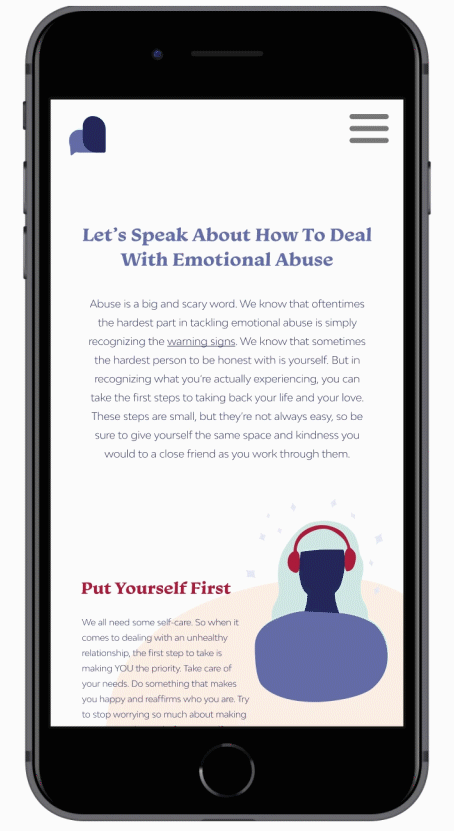 How to deal with Emotional abuse GIF on the LoveSpeaks App.