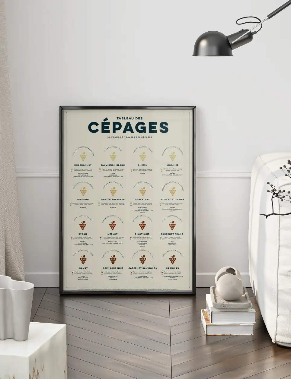 Miniature : Pack Affiches Sommelier « Vignobles de France » – Carte des Vins & Cépages