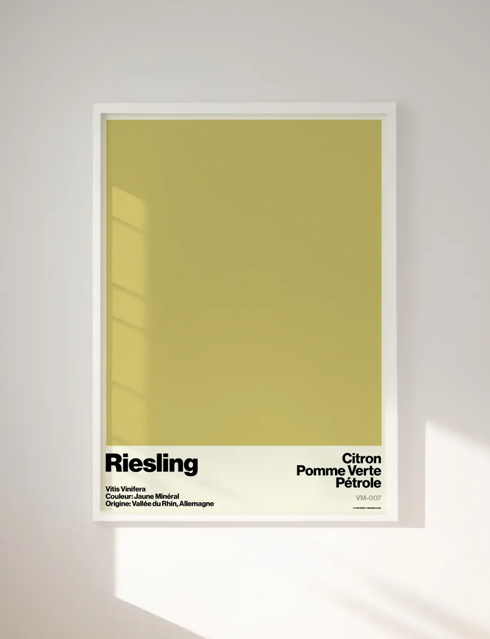 affiche cépage riesling