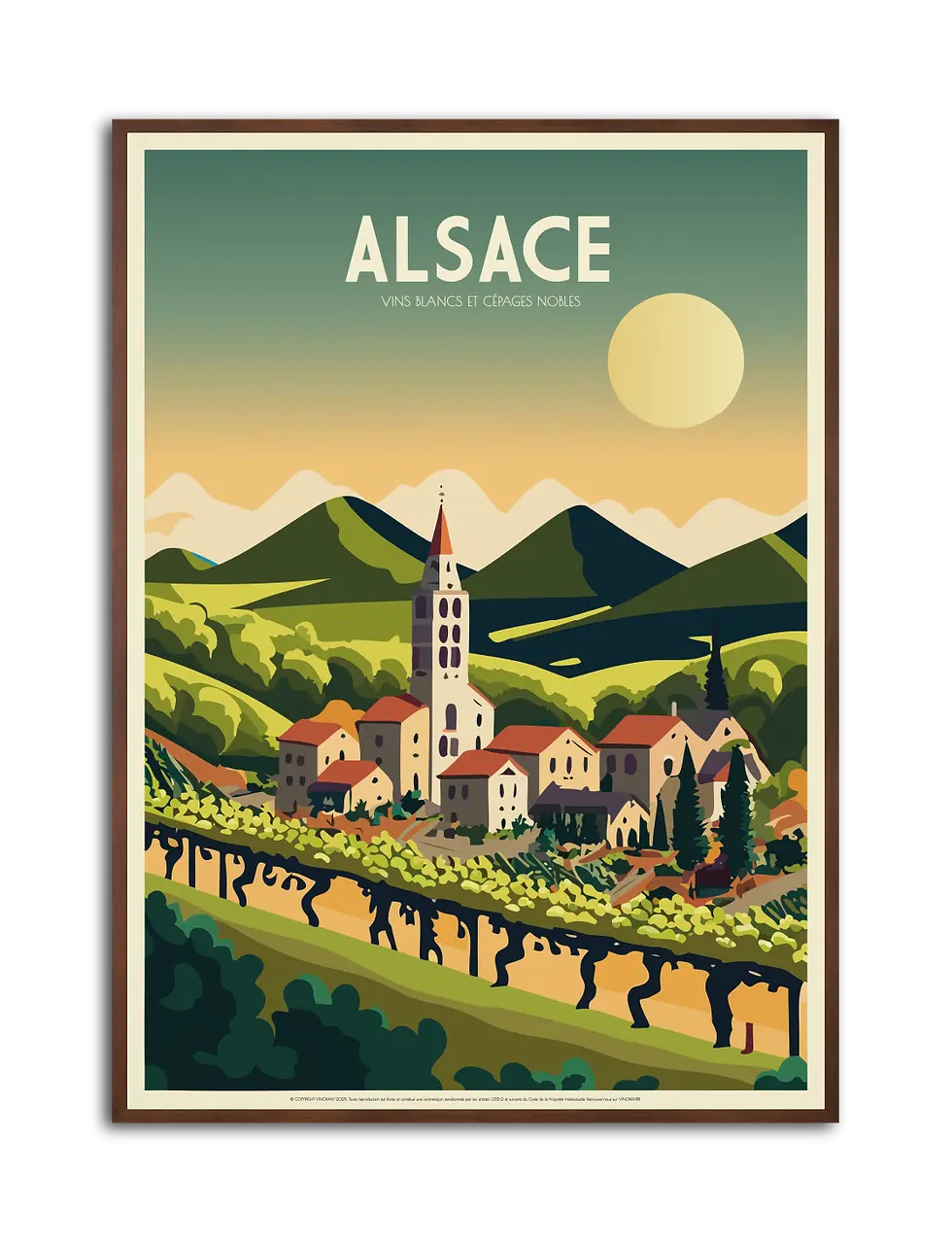 affiche vignoble alsace