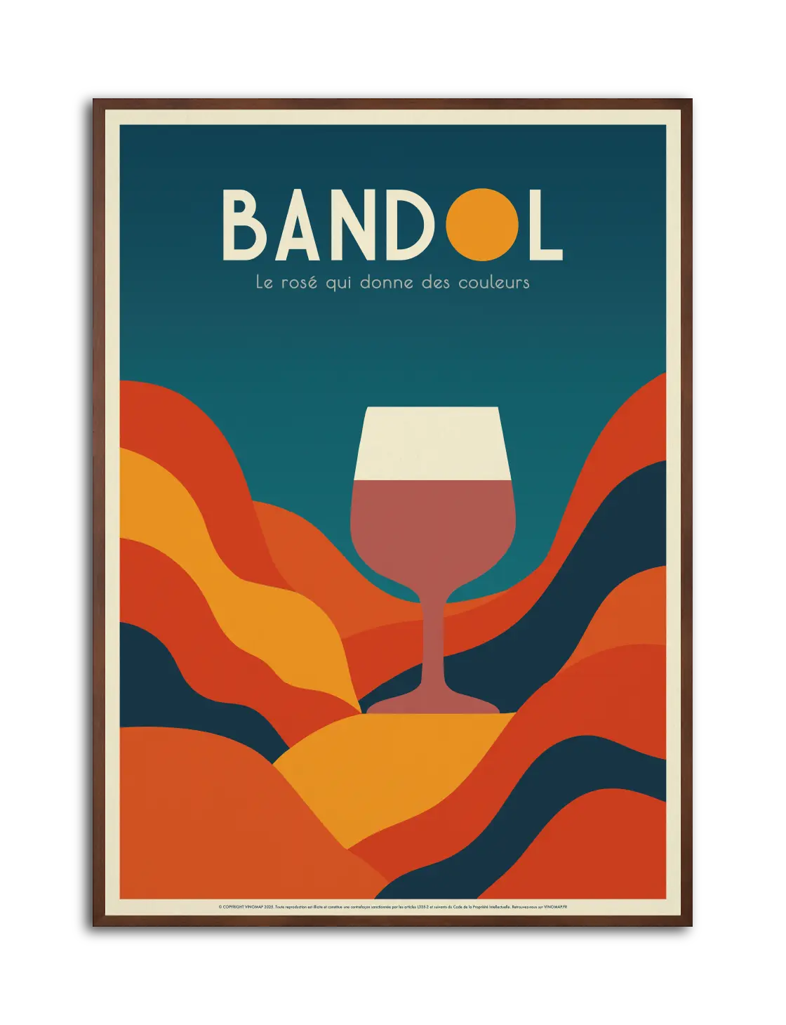 affiche rosé de bandol