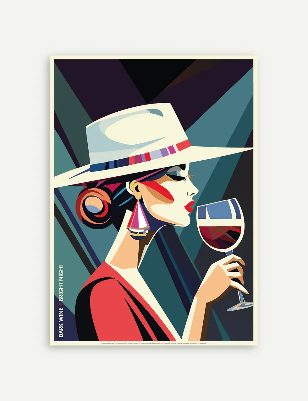 affiche déco bar a vin