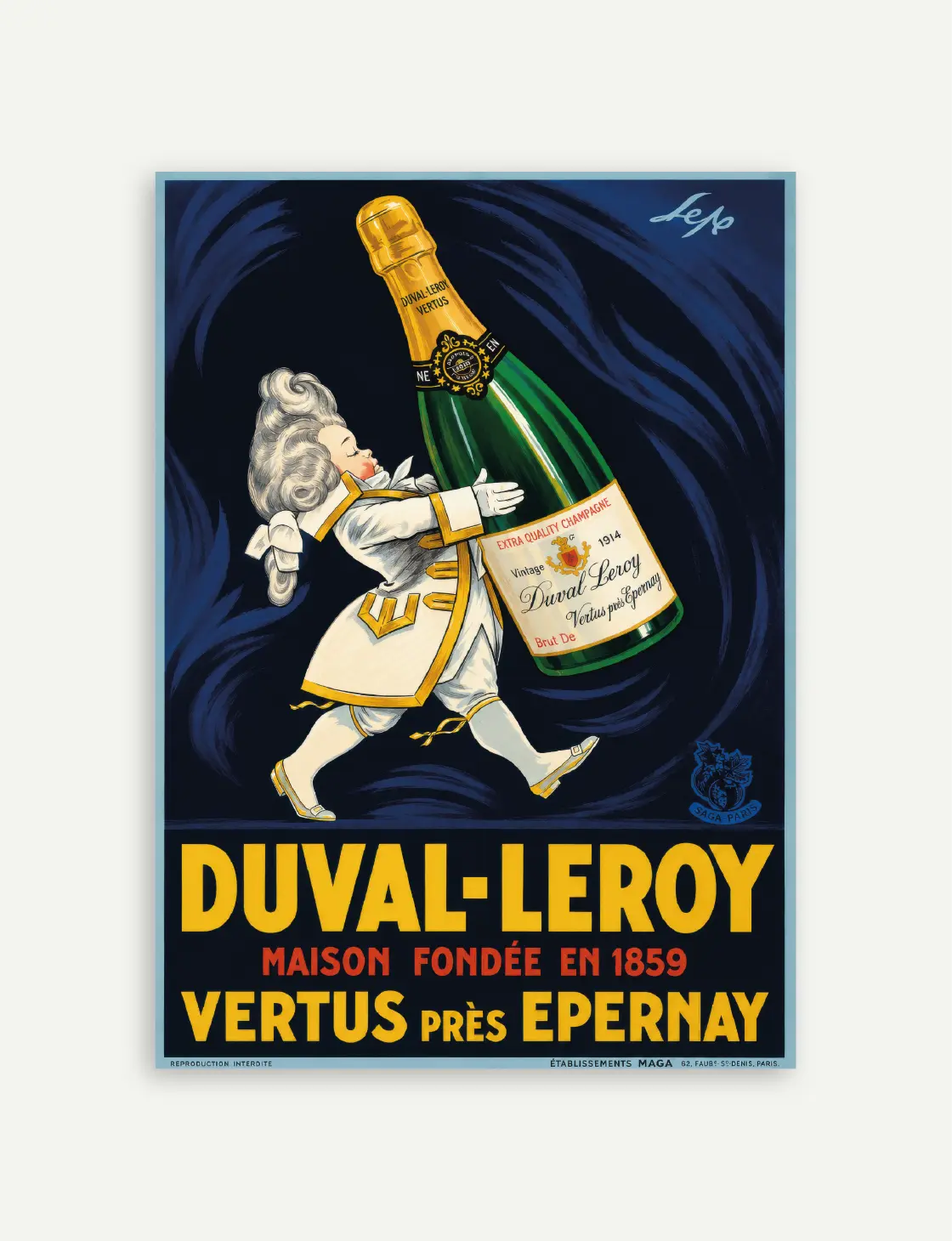 Affiche Champagne vintage