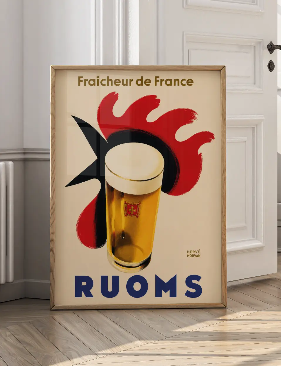 Miniature : Affiche bière Ruoms, decoration bar a bière