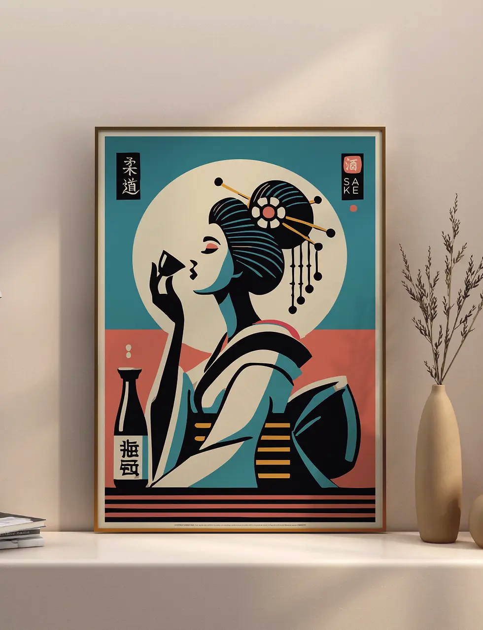 Miniature : affiche japon geisha