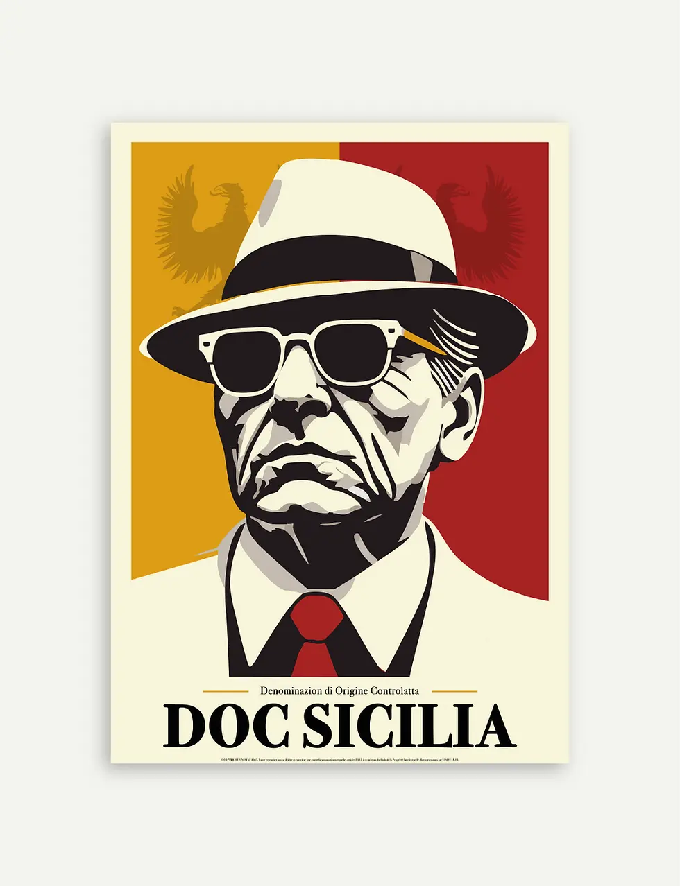 affiche vin de sicile