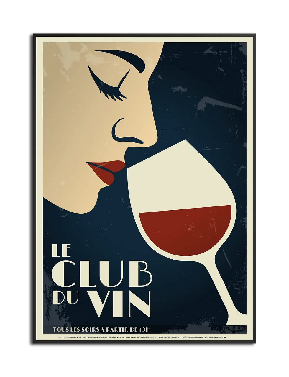 AFFICHE DÉCORATIVE VIN POSTER DÉCO INTÉRIEURE