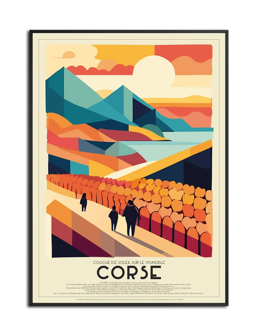 affiche vins de corse