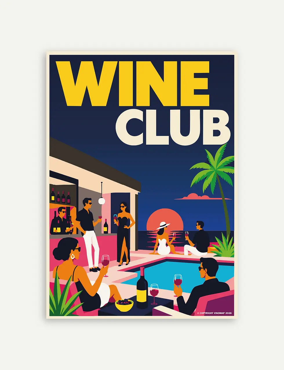 poster club sunset