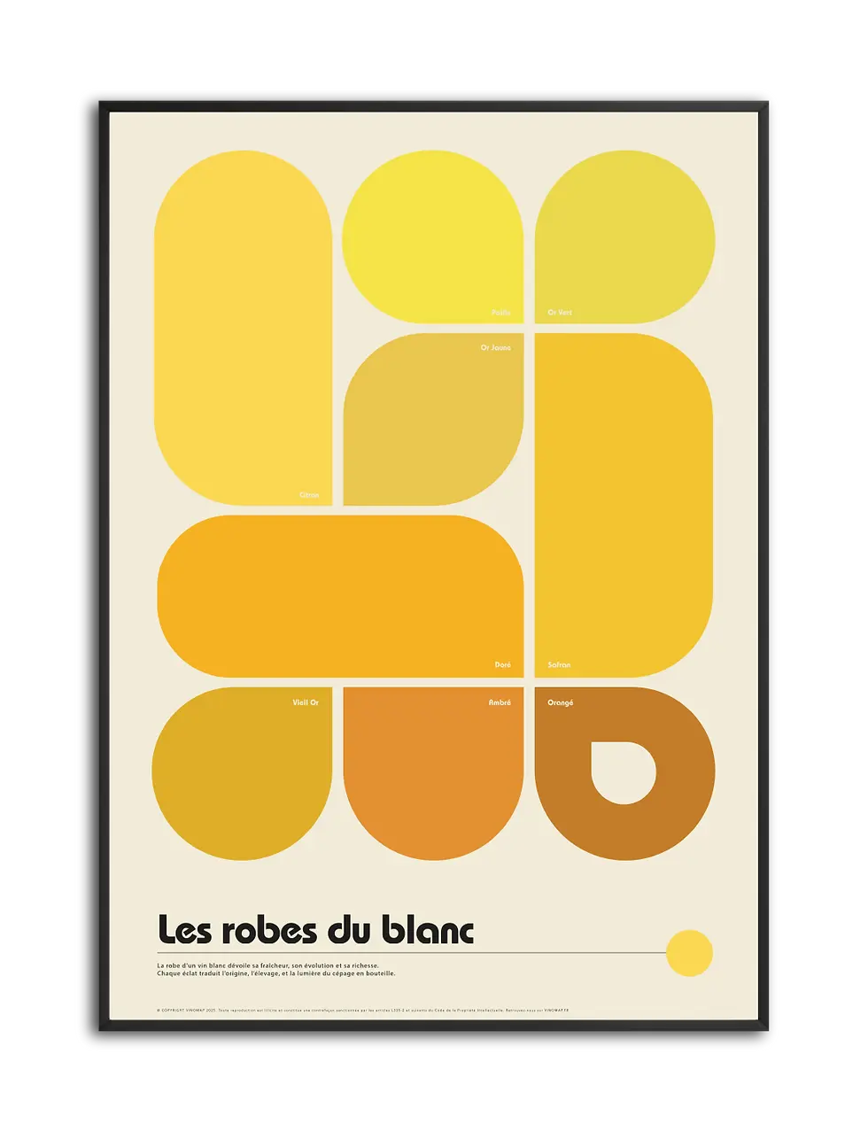 affiche pedagogique couleurs des vins blancs