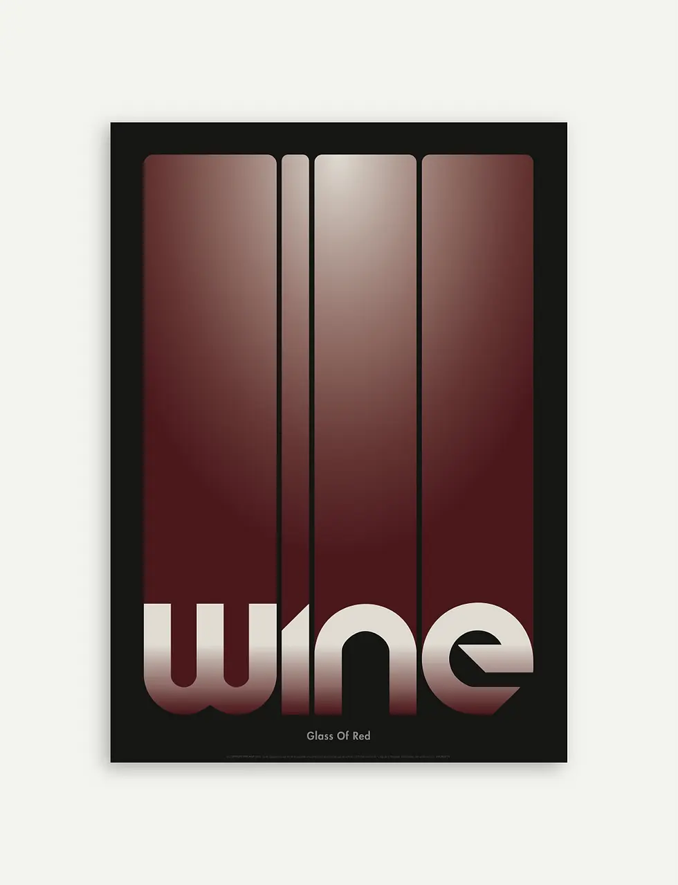 affiche nuances de rouge