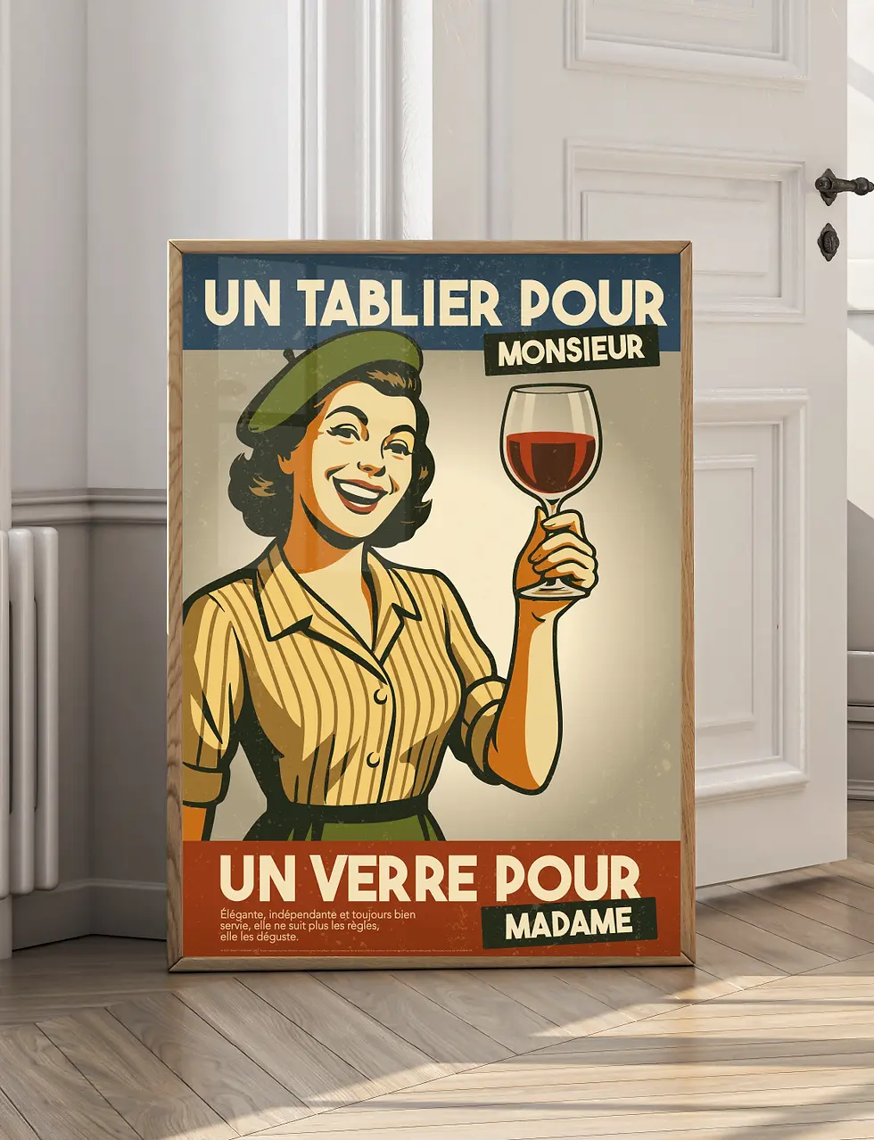 affiche publicitaire vintage du vin