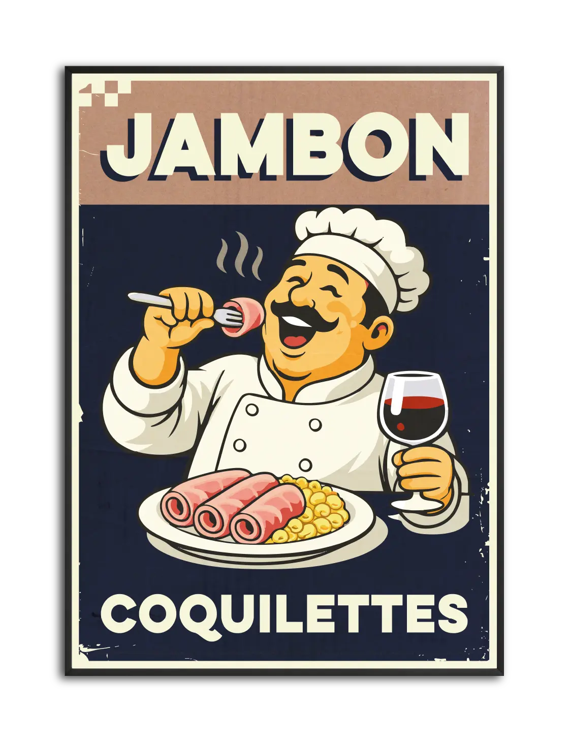 affiche décoration cuisine pates