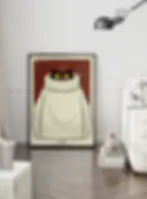 chat noir hoodie affiche humour personnalisée – poster Misterfine