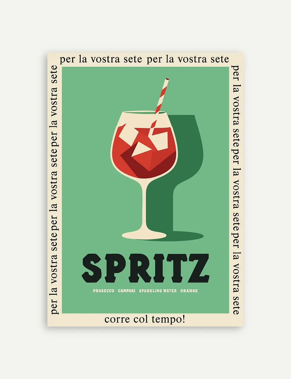 Spritz Campari poster vintage