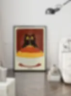 affiche chat spaghetti décoration cuisine humour – idée cadeau original Misterfine bonne humeur