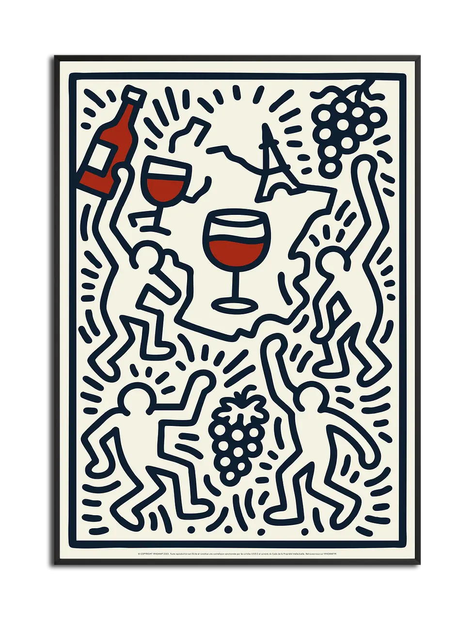 affiche Vin France poster art vin français
