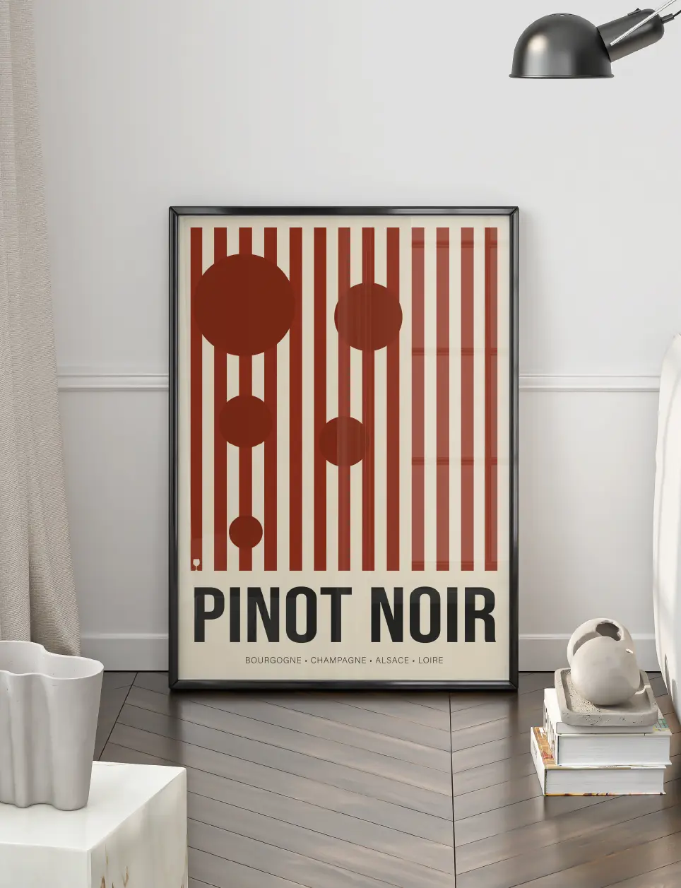 Poster cépage Pinot Noir de bourgogne