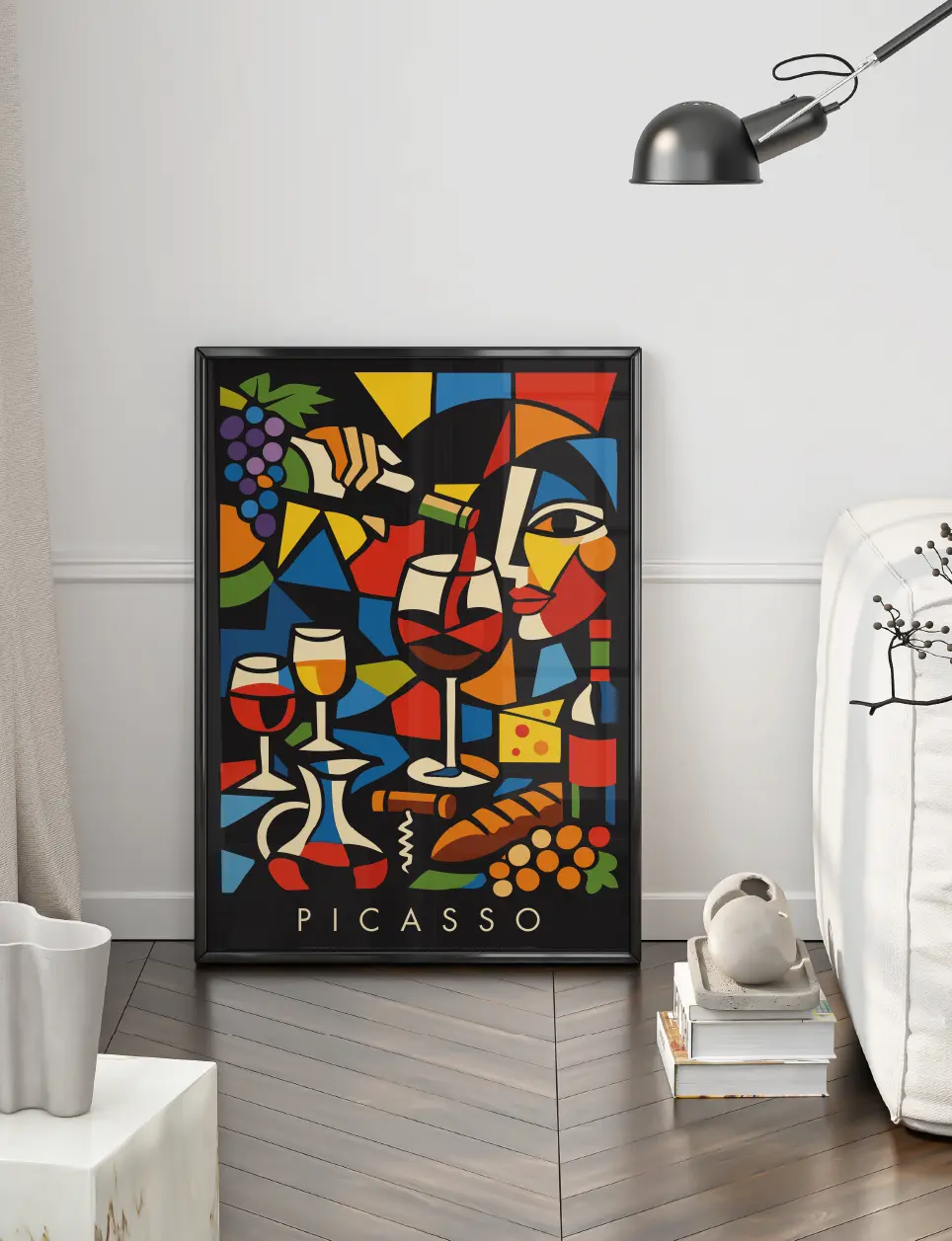 poster mural picasso art déco