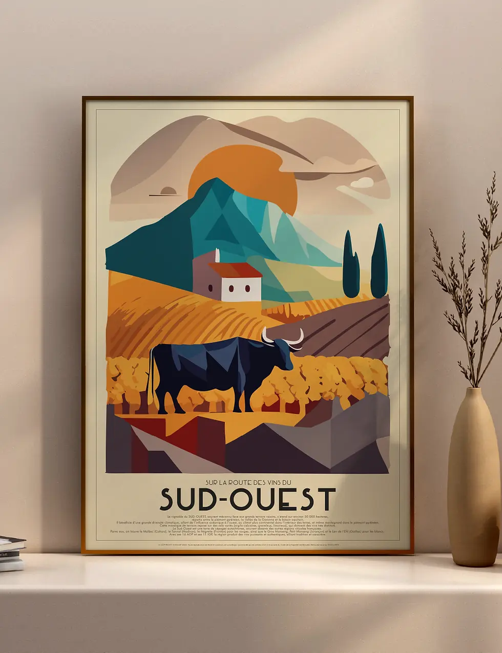 Miniature : affiche route des vins du sud-ouest
