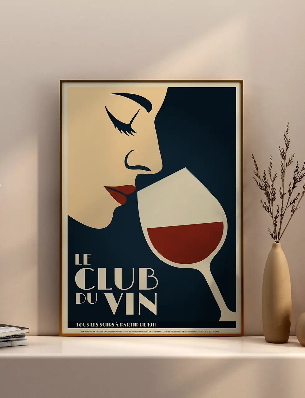 AFFICHE DÉCORATIVE VIN POSTER DÉCO INTÉRIEURE