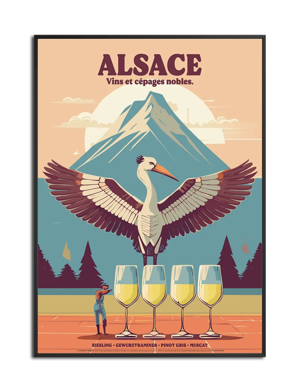 affiche vin alsace
