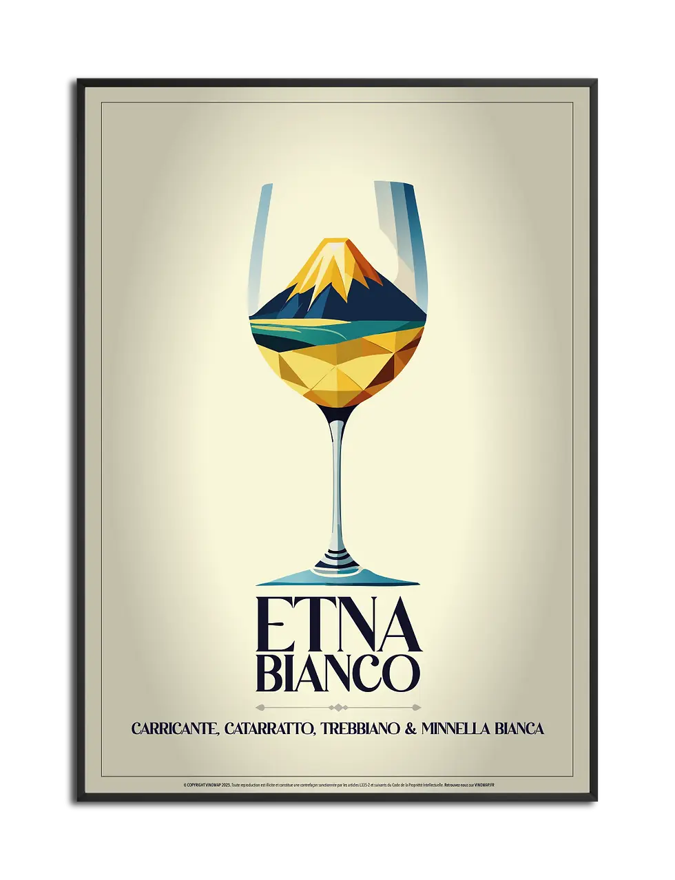 affiche vin sicile etna bianco