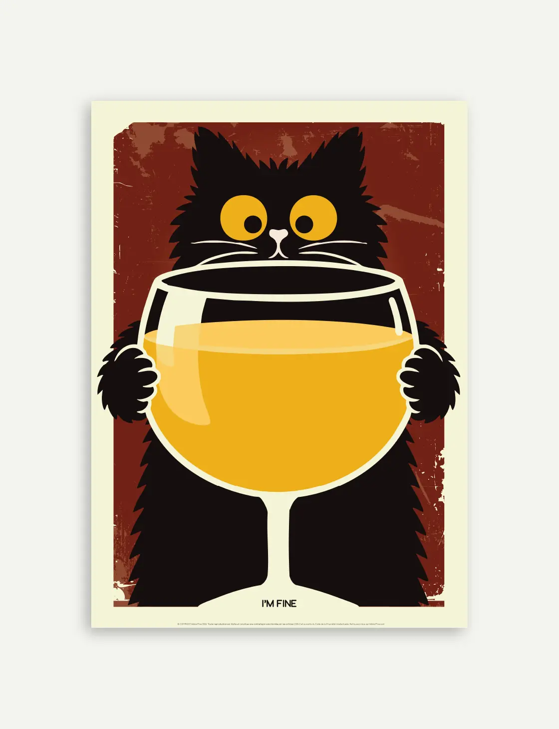 affiche chat noir poster