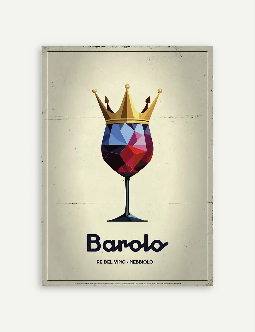 affiche barolo vin italien