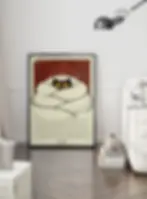 affiche chat chill, cadeau secret santa