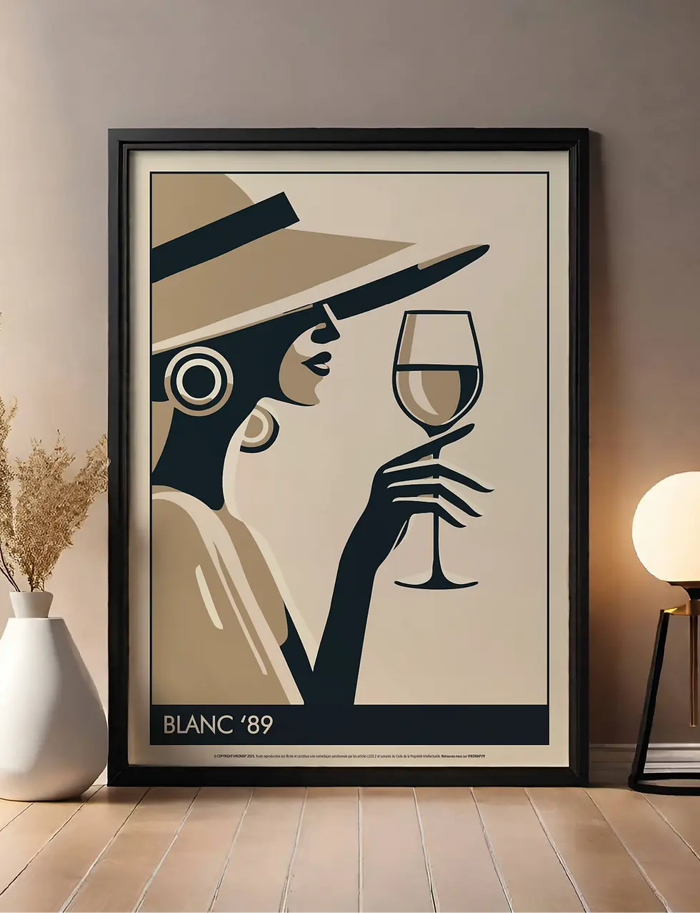 Miniature : affiche déco vin blanc