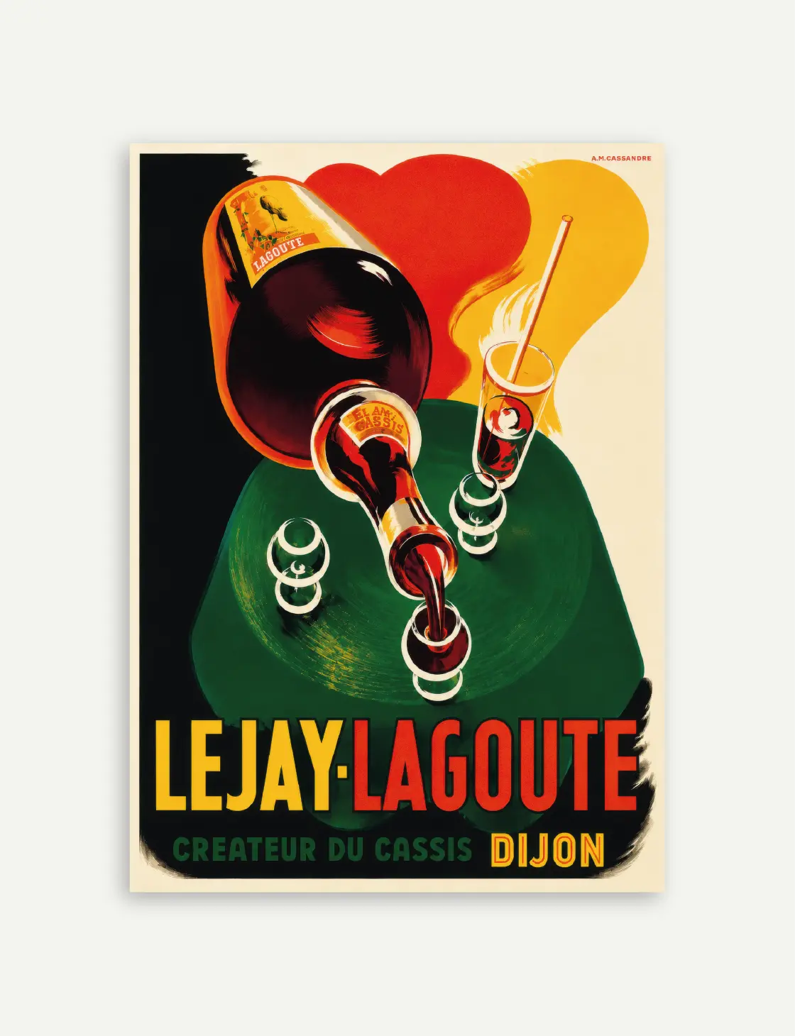 Affiche Lejay-Lagoute cassis dijon