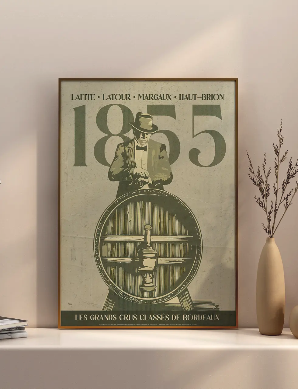 Miniature : Affiche 1855 Bordeaux grands crus classés