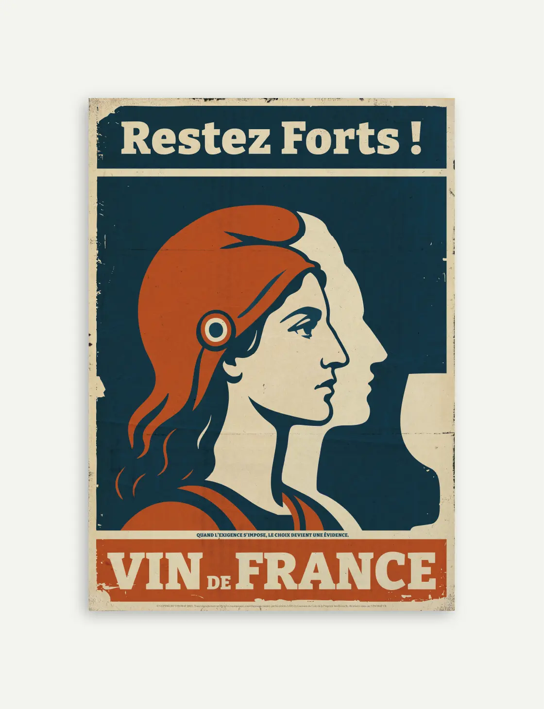 affiche vintage vin de france
