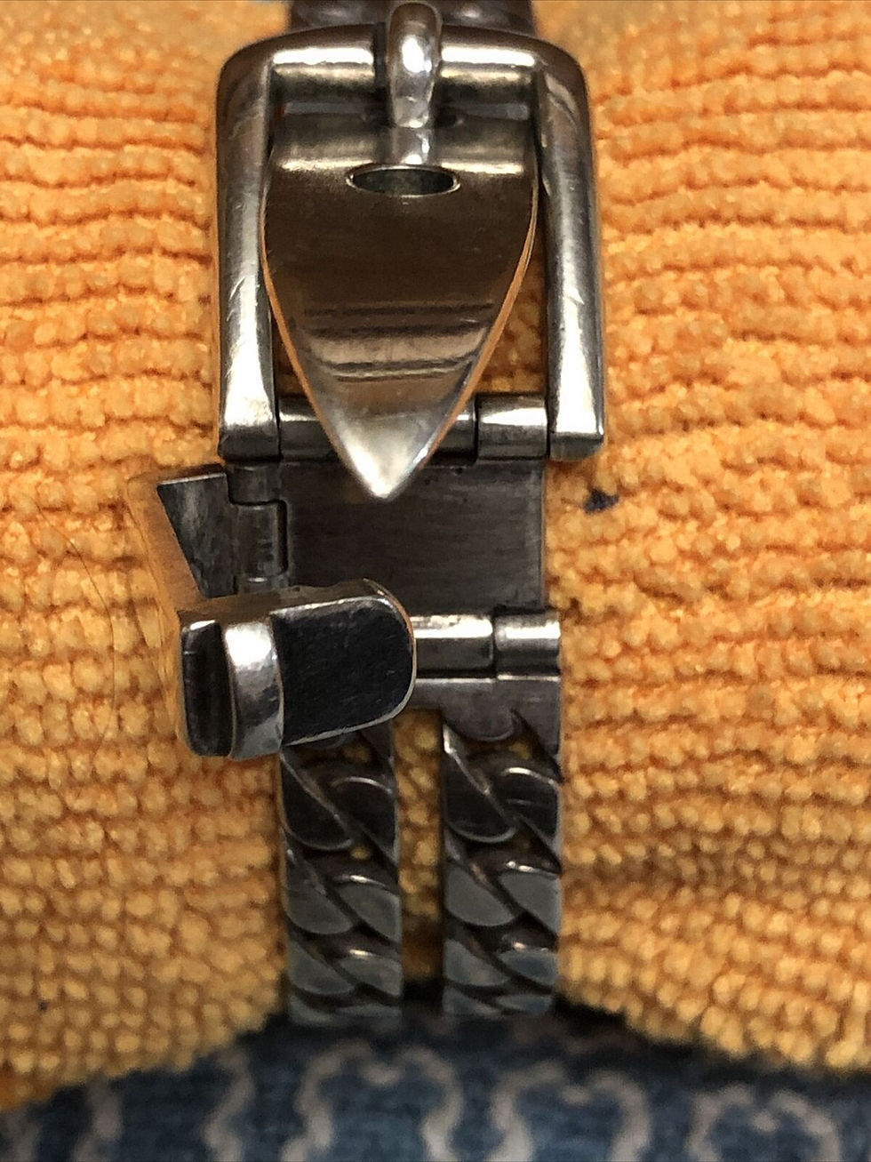 Thumbnail: Gucci Blue enamel watch silver 2.1oz