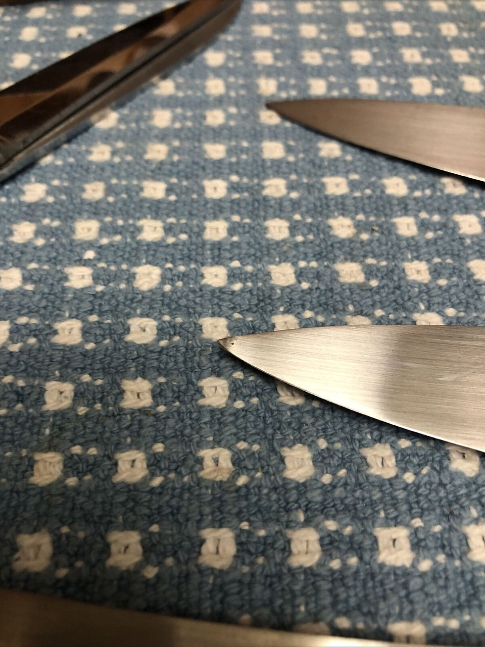 Thumbnail: Toledo Molibdeno Vanadio Spain knife set Block