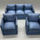 Thumbnail: Muffin's Blue Silk Sofa and Chairs 1:12 Doll House Dollhouse Minature